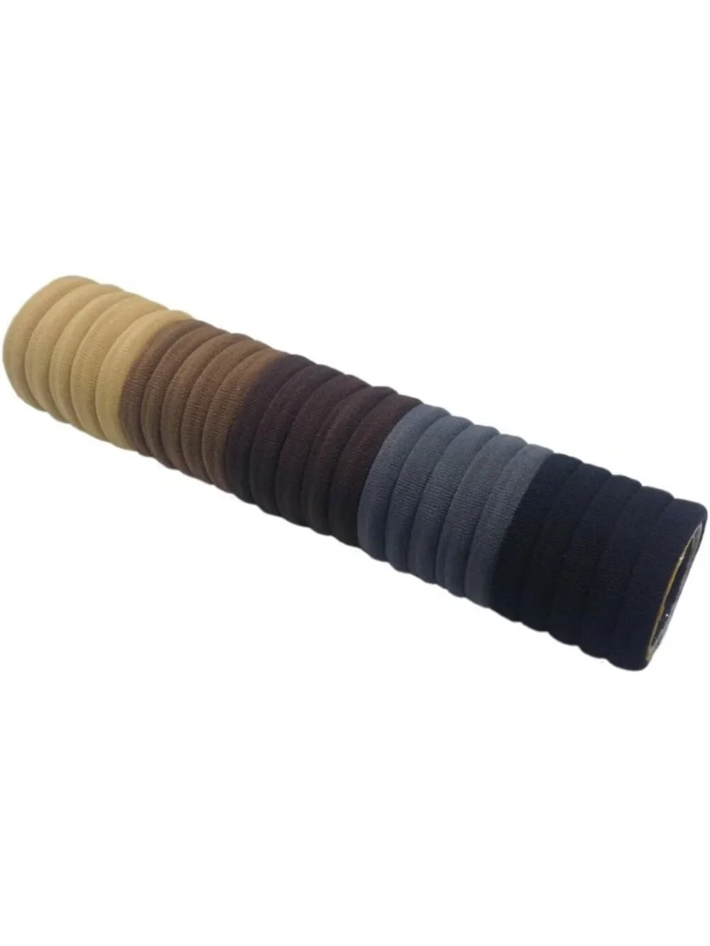 Seamless Hair Ties for Thick Hair - 100PCS Cotton Ponytail Holders & Scrunchies